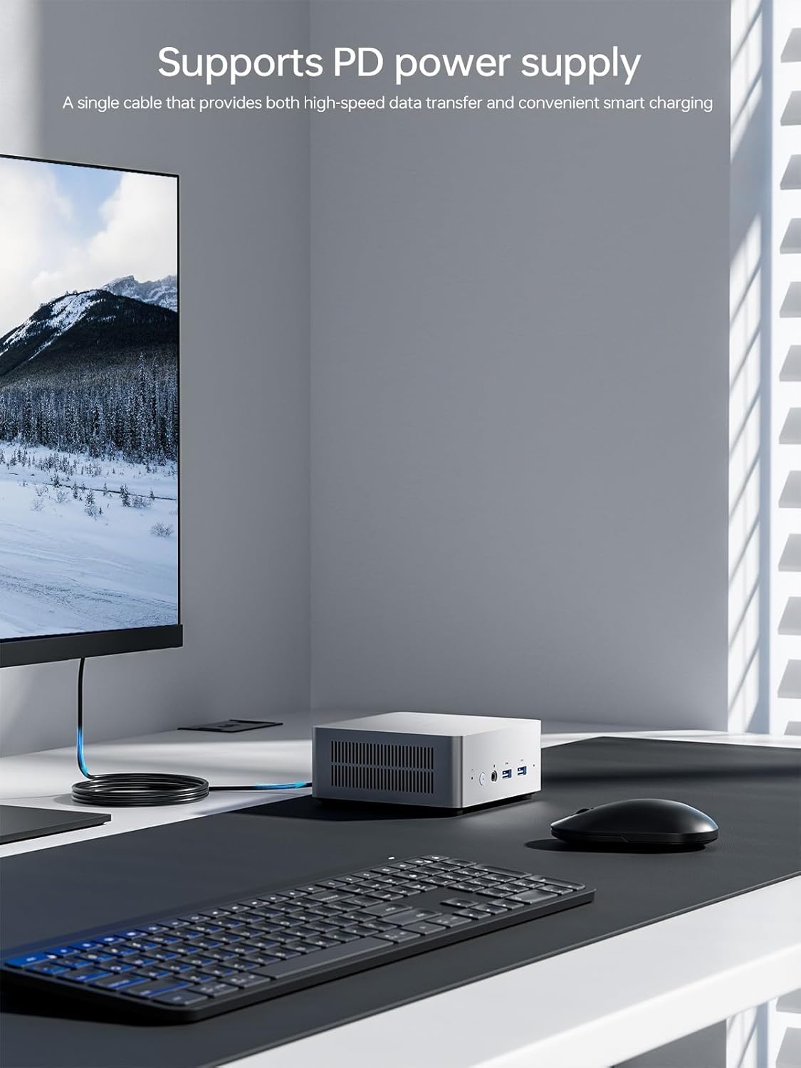 MINISFORUM UN1250 Mini PC Intel Core i5-1250P 16GB DDR4 1TB NVMe SSD Triple Display Desktop Computer