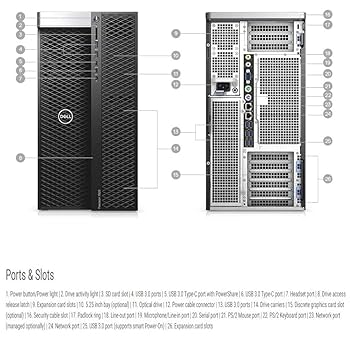 Dell Precision 7920 | Dual Intel Xeon GOLD 6128 3.40Ghz | 128GB GB RAM | 500GB SSD 1TB HDD | Quadro P5000