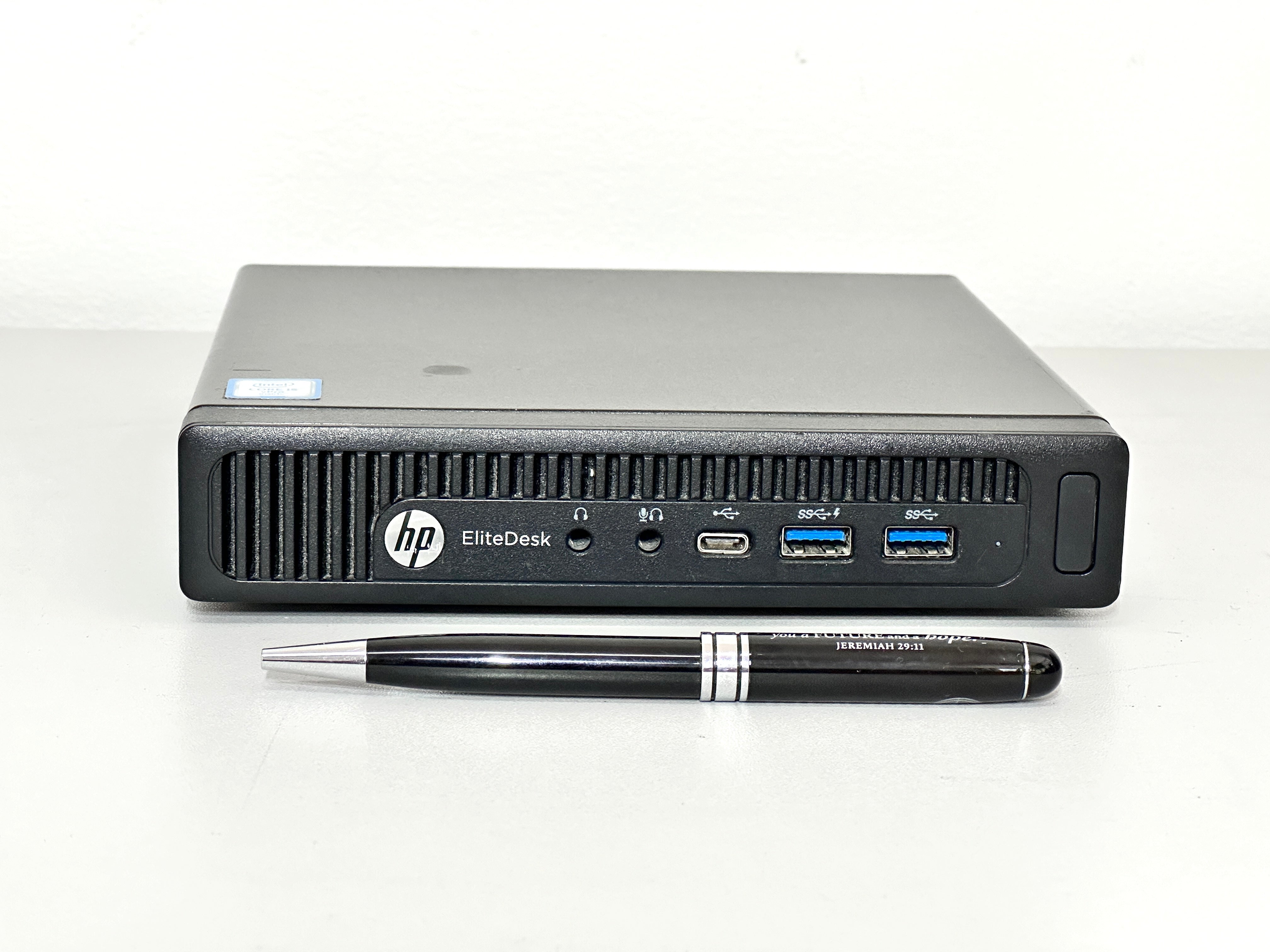 HP Elitedesk 800 G2 Micro: Intel i5-6500T, 8GB RAM, 256GB NVMe SSD, Windows 10 Pro