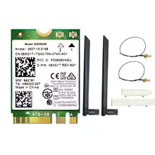 Intel Dual Band AC8260 WiFi Card 867Mbps M.2 NGFF Wireless Module with Bluetooth 4.2 & 2x 8dBi Antennas