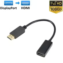 4K DisplayPort to HDMI Adapter Converter - Male to Female