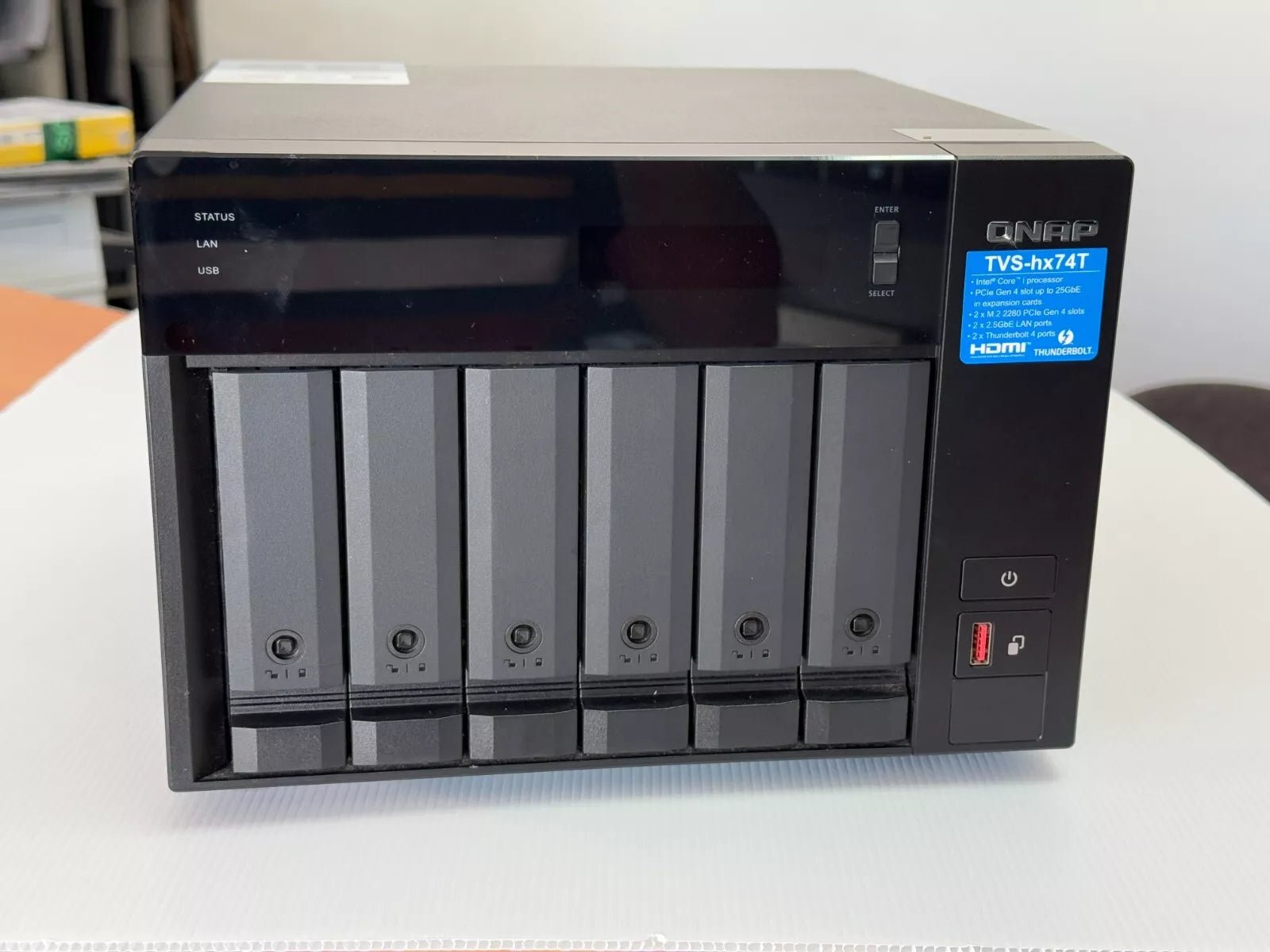 QNAP TVS-H674T 6-Bay NAS | Intel i5-12400 6-Core | 32GB RAM | QuTS Hero