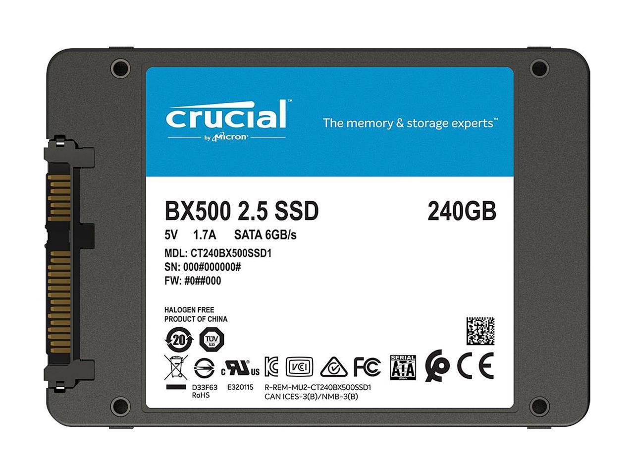 Crucial BX500 240GB 2.5 inch SATA SSD