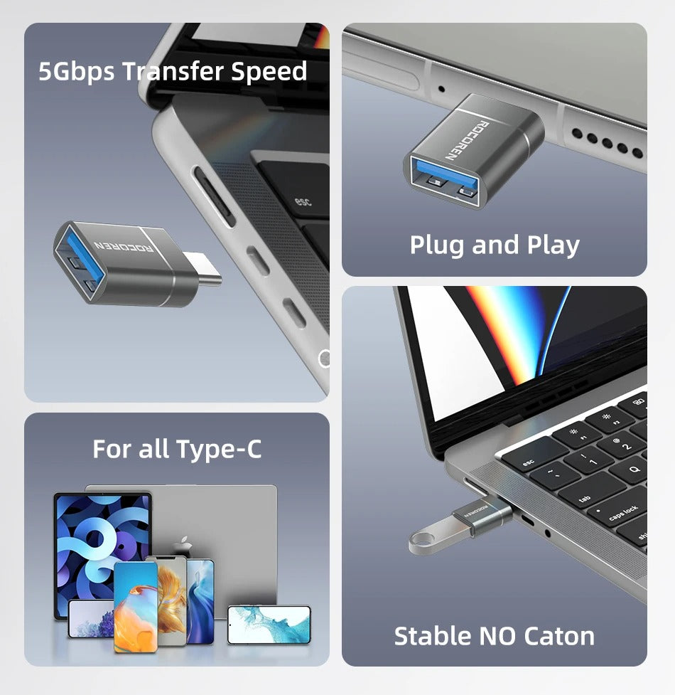 USB Type C Male To USB A 3.0 Female Converter