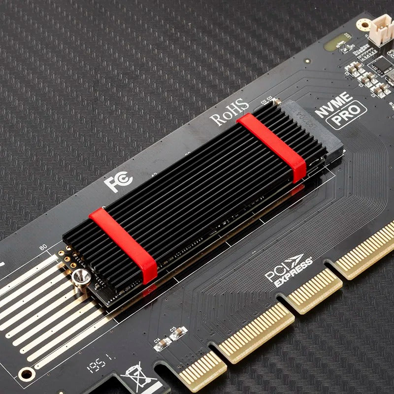JEYI M.2 SSD NVMe Heat Sink M2 2280 Solid State Hard Disk Aluminum Heatsink Gasket with Thermal Silicone Pad PS5 Desktop PC