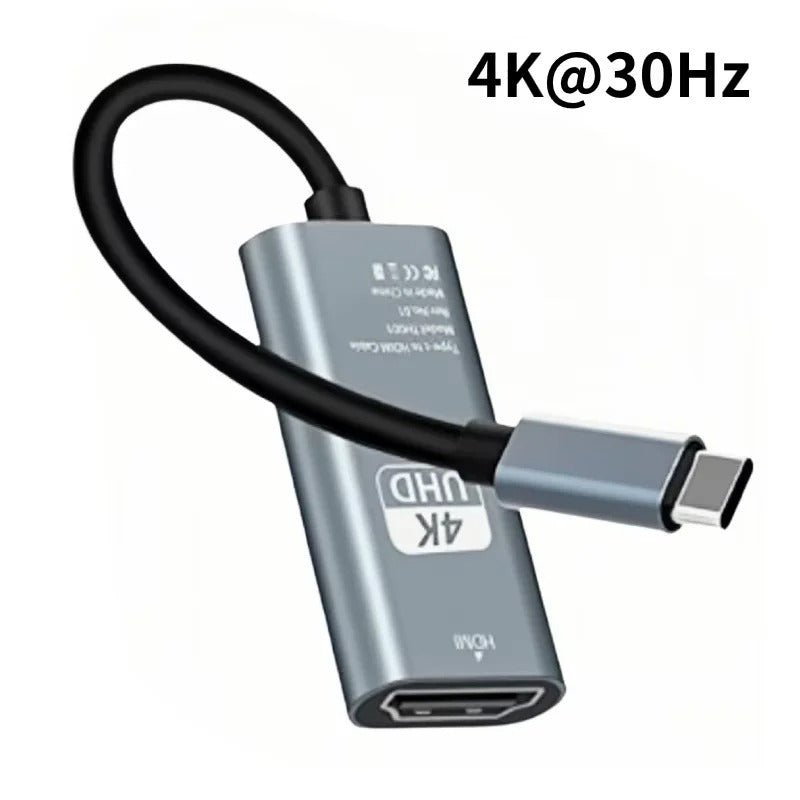 TYPE C to HDMI 4K Adapter USB C USB3.1 Male to HDTV Female Converter Cable for Laptop Tablet TV MacBook